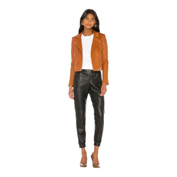 Commando Faux Leather Jogger - SLG45 Black Size Large - Picture 1 of 9